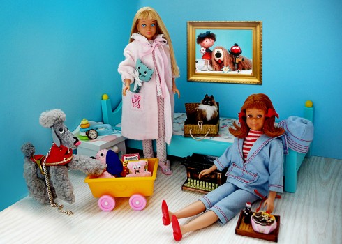 vintage barbie diorama