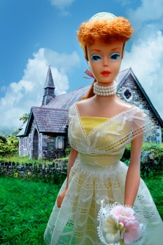 vintage barbie diorama