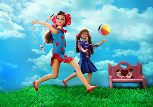 vintage barbie diorama